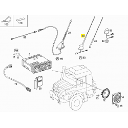 A0038202375 0038202375 MERCEDES ANTEN ÇUBUĞU ORJİNAL