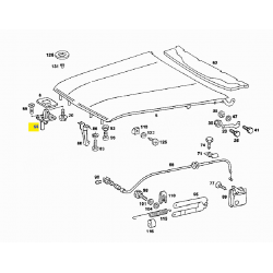 A1158800160 1158800160 MERCEDES W100 W107 W108 W109 W110 W111 W114 W115 W116 W123 KAPUT KİLİDİ ORJİNAL