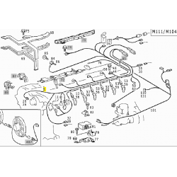 A1244405609 1244405609 MERCEDES BENZ W124 MOTOR TESİSATI KLİMA İÇİN ORJİNAL