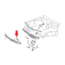 A1246260031 1246260031 W124 ÖN PANEL BAĞLANTI DEMİRİ ORJİNAL