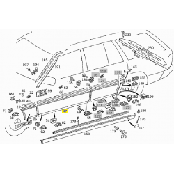 A1246901540 A1246908340 MERCEDES W124 SOL ÖN KAPI KAPLAMASI YAN SANAYİ
