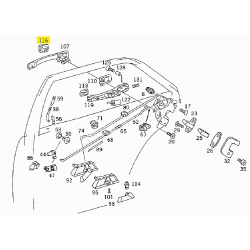 A1247660056 1247660056 MERCEDES W124 E KASA KAPI BADEMİ ORJİNAL