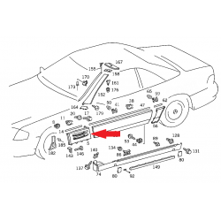 A1296901840 9999 1296901840 9999 MERCEDES W129 SAĞ ÖN ÇAMURLUK KAPLAMASI ORJİNAL