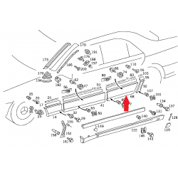 A1406901240 A1406904840 MERCEDES W140 SAĞ ARKA KAPI KAPLAMASI ORJİNAL