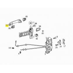 A1687600270 1687600270 MERCEDES A CLASS W168 ARKA KAPI KOLU ORJİNAL