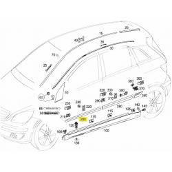 A1696903262 9999 1696903262 9999 MERCEDES W169 SAĞ ÖN KAPI ÇITASI ORJİNAL