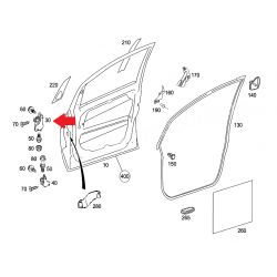 A1697201437 1697201437 W169 W245 SAĞ ÖN KAPI MENTEŞESİ ÜST TARAF ORJİNAL