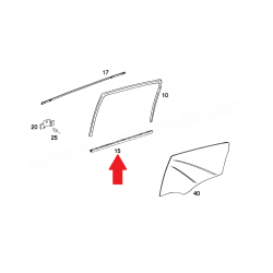 A1697352465 1697352465 MERCEDES W169 SAĞ ÖN KAPI CAM SIYIRICI FİTİLİ İÇ TARAF  ORJİNAL