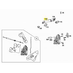 A1697660101 1697660101 MERCEDES A CLASS W169 SOL ARKA KAPI KOLU ORJİNAL