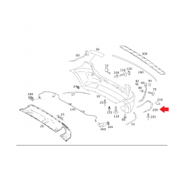 A1698851774 1698851774 MERCEDES W245 ARKA TAMPON SÜS ÇITASI ORJİNAL
