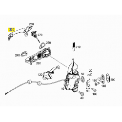 A1717600370 9040 1717600370 9040 MERCEDES SLK CLASS W171 SOL ÖN KAPI KOLU ORJİNAL