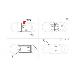 A1765408105 1765408105 MERCEDES W117 W176 ORTA KONSOL ELEKTRİK TESİSATI ORJİNAL