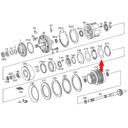 A2012721126 2012721126 MERCEDES 722.4 ŞANZIMAN ÇELİK PUL ORJİNAL