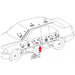 A2026900362 7167 2026900362 7167 MERCEDES W202 SOL ÖN KAPI ÇITASI ORJİNAL