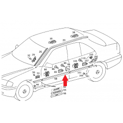 A2026900462 7167 2026900462 7167 MERCEDES W202 SAĞ ÖN KAPI ÇITASI ORJİNAL