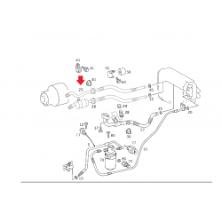 A2028300415 2028300415 MERCEDES W202 KALORİFER BORUSU ORJİNAL