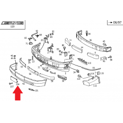 A2028850281 9199 2028850281 9199 MERCEDES W202 ÖN TAMPON PLAKALIĞI ORJİNAL