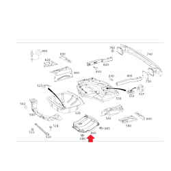 A2046101608 2046101608 MERCEDES W204 YEDEK LASTİK YUVA BAKALİTİ ORJİNAL