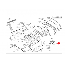 A2058850200 2058850200 MERCEDES ARKA TAMPON SAĞ TUTUCU ORJİNAL