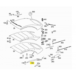 A2097700165 2097700165 MERCEDES W209 TENTE KEMERİ ORJİNAL SIFIR