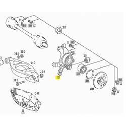 A2103509108 2103509108 MERCEDES W210 SOL ARKA AKS TAŞIYICI ORJİNAL