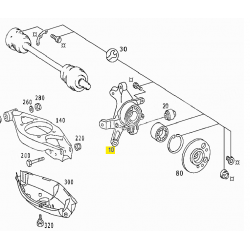 A2103509408 2103509408 MERCEDES W210 SAĞ ARKA AKS TAŞIYICI ORJİNAL