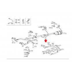 A2104904521 2104904521 W210 ORTA ARKA EGZOZ ORJİNAL