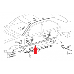 A2106900162 2106900162 MERCEDES W210 SOL ÖN KAPI ÇITASI ORJİNAL