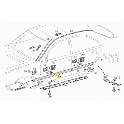A2106900362 7181 2106900362 7181 MERCEDES W210 SOL ÖN KAPI ÇITASI ZİEGLER