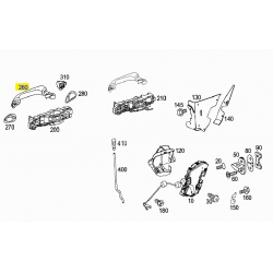 A2117601470 9185 2117601470 9185 MERCEDES W211 E CLASS W211 SAĞ ARKA KAPI KOLU ORJİNAL