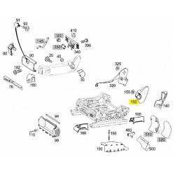 A2119184436 7F72 2119184436 7F72 MERCEDES W211 KOLTUK YAN BAKALİTİ SAĞ DIŞ ORJİNAL