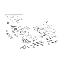 A2126808901 9J74 A2126807748 9F87 MERCEDES W212 LONG ARAÇ İÇİN KADİFE PASPAS SİYAH ORJİNAL