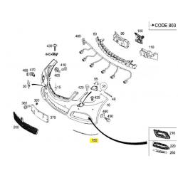 A2128850321 2128850321 MERCEDES W212 SOL ÖN TAMPON NİKELAJI ORJİNAL