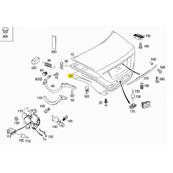 A2196940025 9C53 2196940025 9C53 A2196900541 2196900541 MERCEDES W219 BAGAJ KAPAK KAPLAMASI ORJİNAL