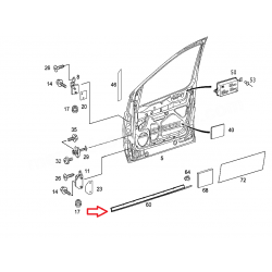 A4147100198 4147100198 W414 SAĞ ÖN KAPI ALT ÇITASI ORJİNAL