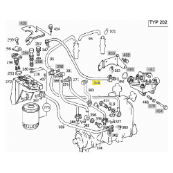 A6010704332 6010704332 MERCEDES BENZ W202 M601 YAKIT BORUSU ORJİNAL