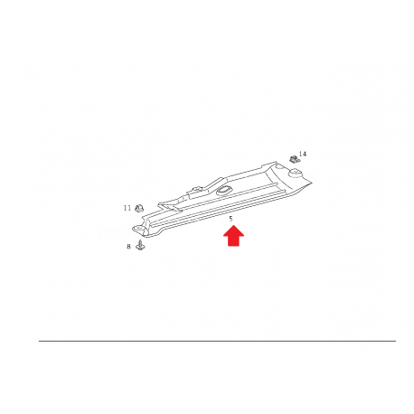 A1685240530 1685240530 MERCEDES W168 SAĞ ARKA ALT KAPLAMA ORJİNAL