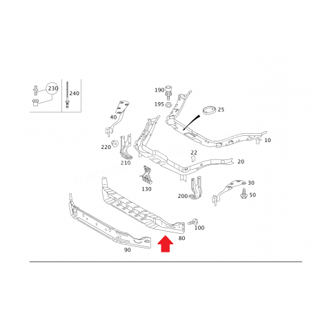 A1716200686 1716200686 W171 MERCEDES SLK 200 ÖN TAKVİYE DEMİRİ ORJİNAL