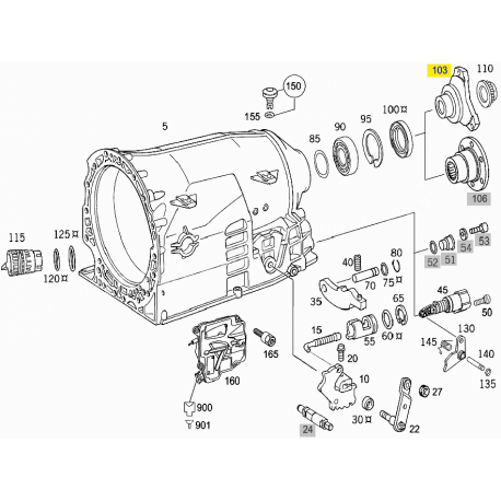A2112720345 2112720345 MERCEDES 722.9 ARKA KUYRUK PARÇASI ORJİNAL SIFIR