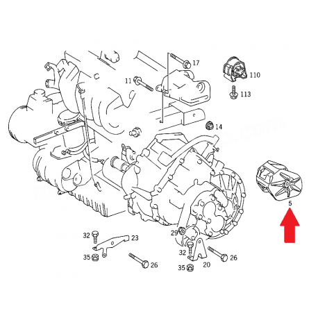 A6382400445 6382400445 W638 KAPAMA SACI ORJİNAL