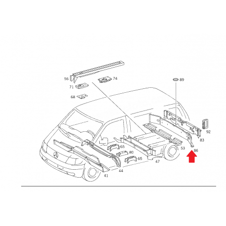 A6383100246 6383100246 W638 MERCEDES VİTO PANEL SACI ORJİNAL