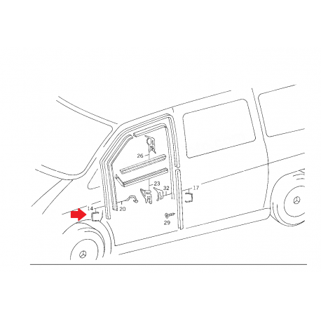 A6387250056 6387250056 W638 MERCEDES VİTO CAM CERCEVESI SOL TARAF ORJİNAL