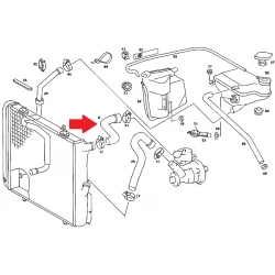 A2015016382 2015016382 MERCEDES W201 RADYATÖR ÜST HORTUMU ORJİNAL