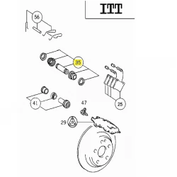 A0004200582 0004200582 MERCEDES W638 KALİPER PİM TM TKM ORJİNAL SIFIR