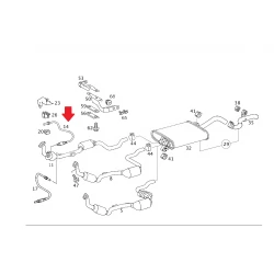 A0015406017 0015406017 MERCEDES W210 W220 LAMBDA SENSÖRÜ KAT SONRASI ORJİNAL