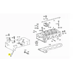 A1021870525 1021870525 MERCEDES M102 YAĞ BORUSU ORJİNAL
