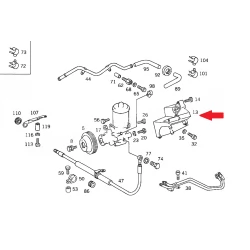 A1031311335 1031311335 M103 W126 MOTOR DİREKSİYON POMPA TUTUCUSU ORJİNAL