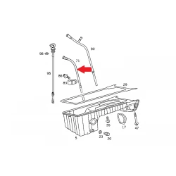 A1110180616 1110180616 MERCEDES M111 MOTOR YAĞ DOLUM BORUSU ORJİNAL