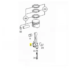 A1110300720 1110300720 MERCEDES M111 PİSTON KOLU ORJİNAL