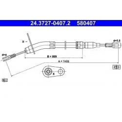 A1154202785 1154202785 MERCEDES W115 ARKA FREN TELİ ATE MARKA
